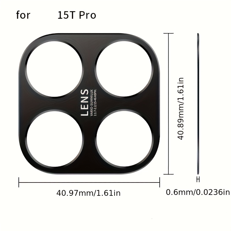 Image of Suitable For Xiaomi 15t Lens Film, Xiaomi 15t Hollow Camera Protection Sticker, Matte Camera Protection Ring, Metal Lens Cover, Anti-drop And Scratch Film