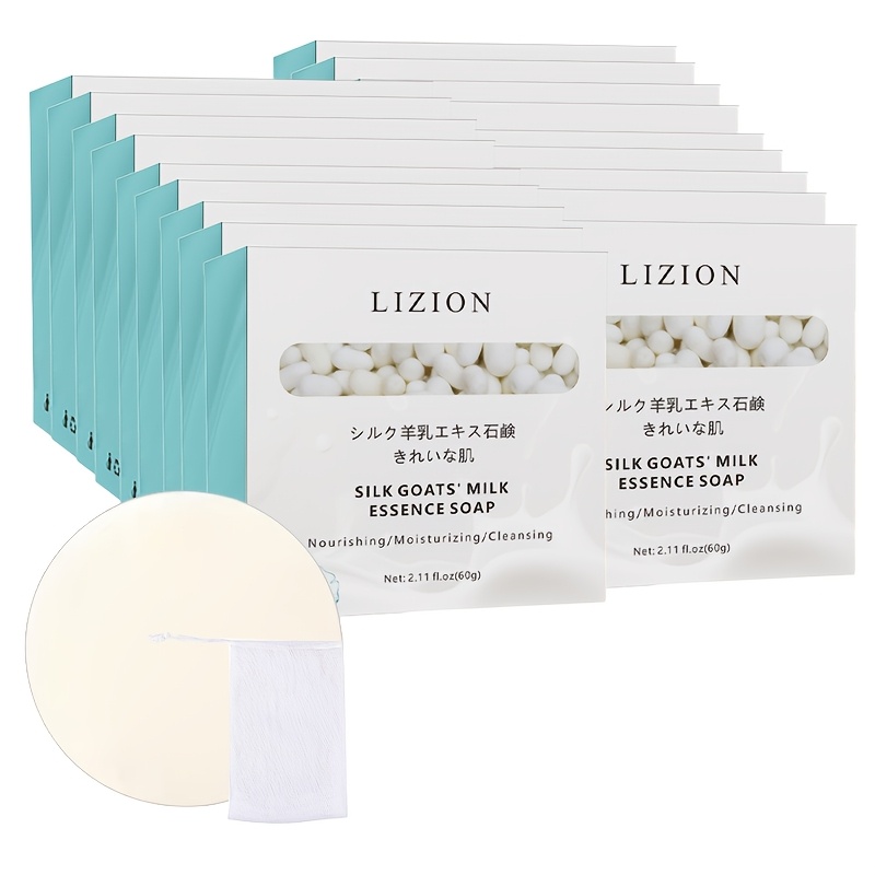 Image of 18 Bars Of Soap Goat Milk Facial Cleansing Soap Deep Cleaning, Oil Control, Bathing, Hand Washing, Fragrance Soap, Thick Foam, Shared By Men And Women, Facial Cleanser, Soap