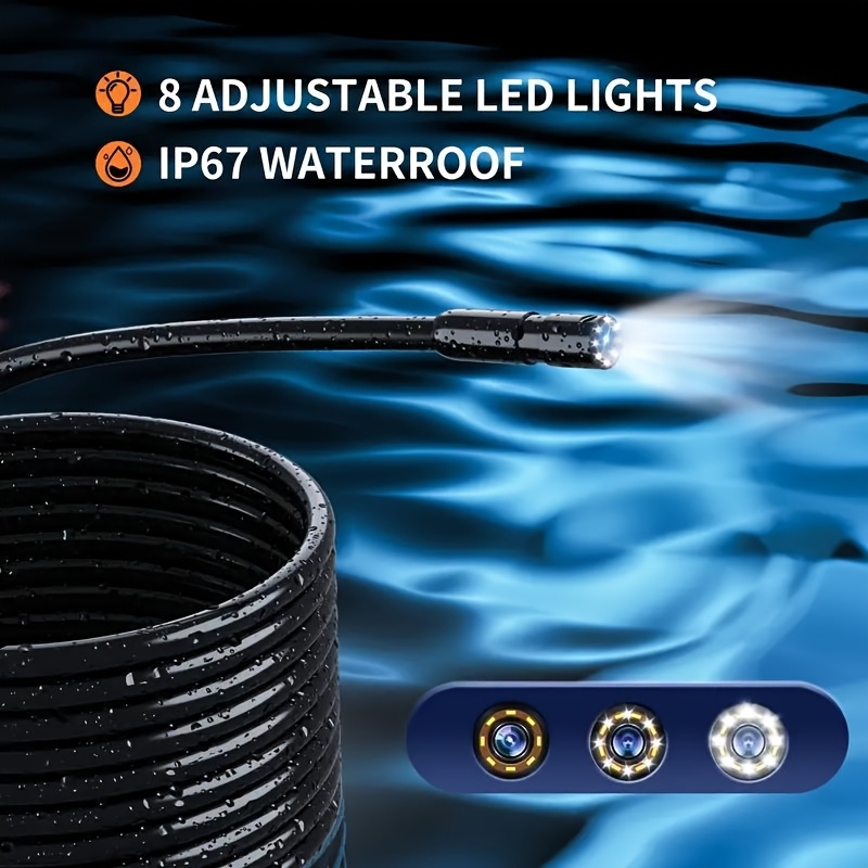 Astonishing 4.3 Inch IPS LCD Screen Industrial Endoscope 8mm Single lens IP67 Endoscope Camera, Auto Repair Plumbing House Auxiliary 3 Astonishing 4.3 Inch IPS LCD Screen Industrial Endoscope 8mm Single lens IP67 Endoscope Camera, Auto Repair Plumbing House Auxiliary - Image 3