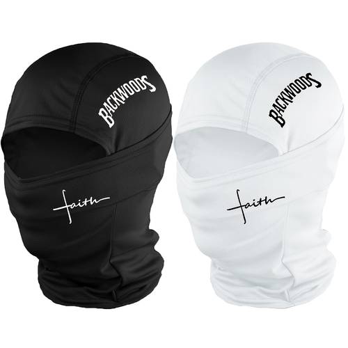1pc 2pcs 3pcs 5pcs unisex faith backwoods letters printing face mask summer sunshade hat suitable for outdoor sports mountain climbing riding windproof dustproof visor hats