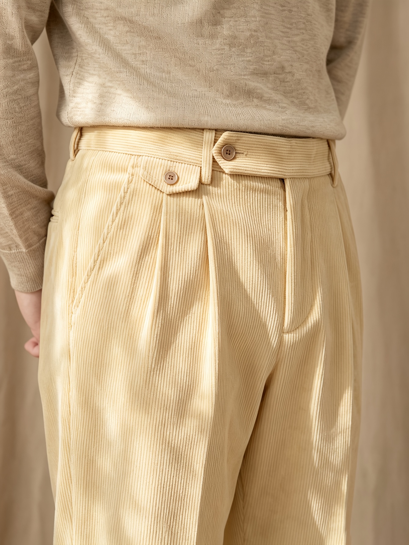 Corduroy Trousers Men'S Autumn Winter Style Straight Loose Men'S Casual Pants Business Suit Dress Pants