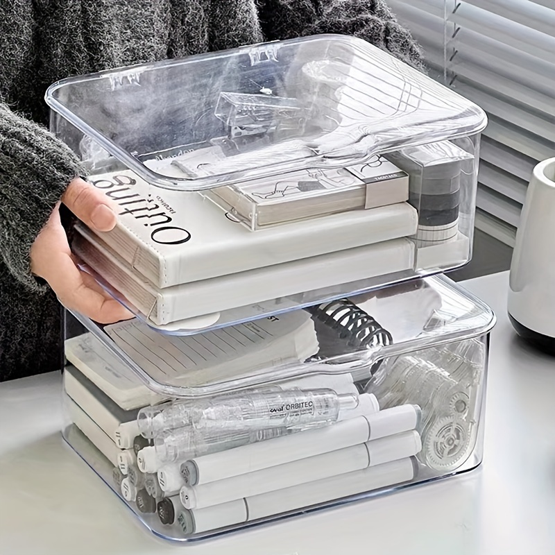 Clear Drawer Organizers Set Multifunctional Plastic Storage - Temu