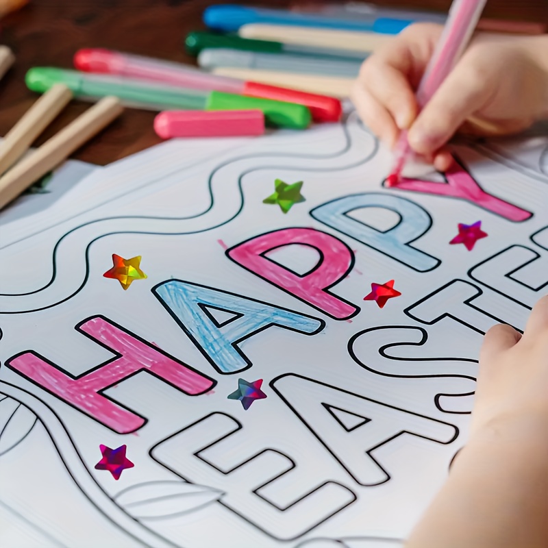 Botones De Madera Forma De Estrella De Colores | Meses Sin Interés