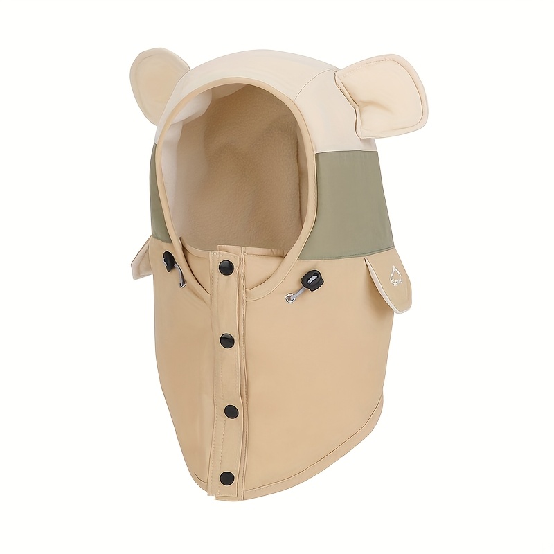 TEMU 's Hats, Scarves, Masks, Hats, Winter Windproof And Warm Pullover Hats For Boys And Girls, Ear Protectors, Lei Hats, Outdoor Casual Hats,