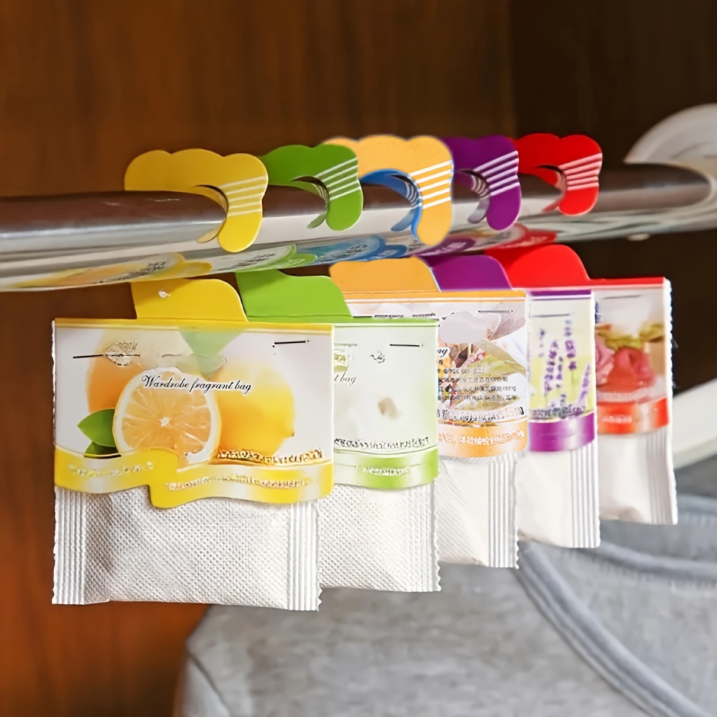 

5/10 Scented Sachets Hanging - Long- Wood For , Drawers, Bathrooms, And - And Freshener Sachet