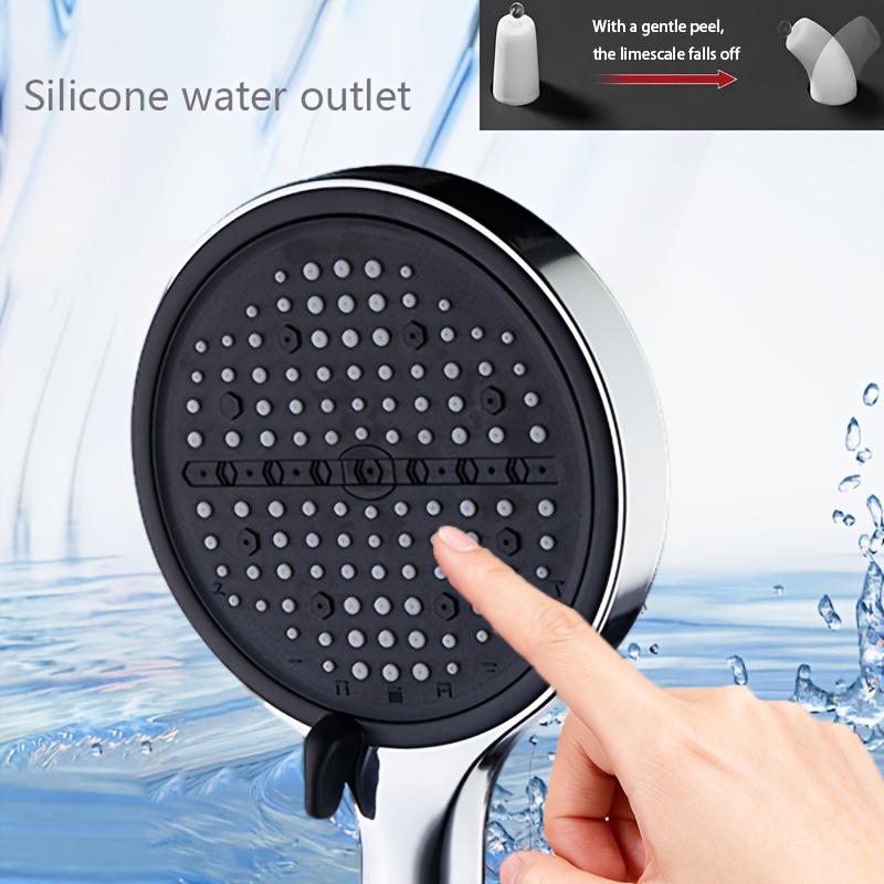 8-Position Shower Head Combo Set with Universal Shower Hose