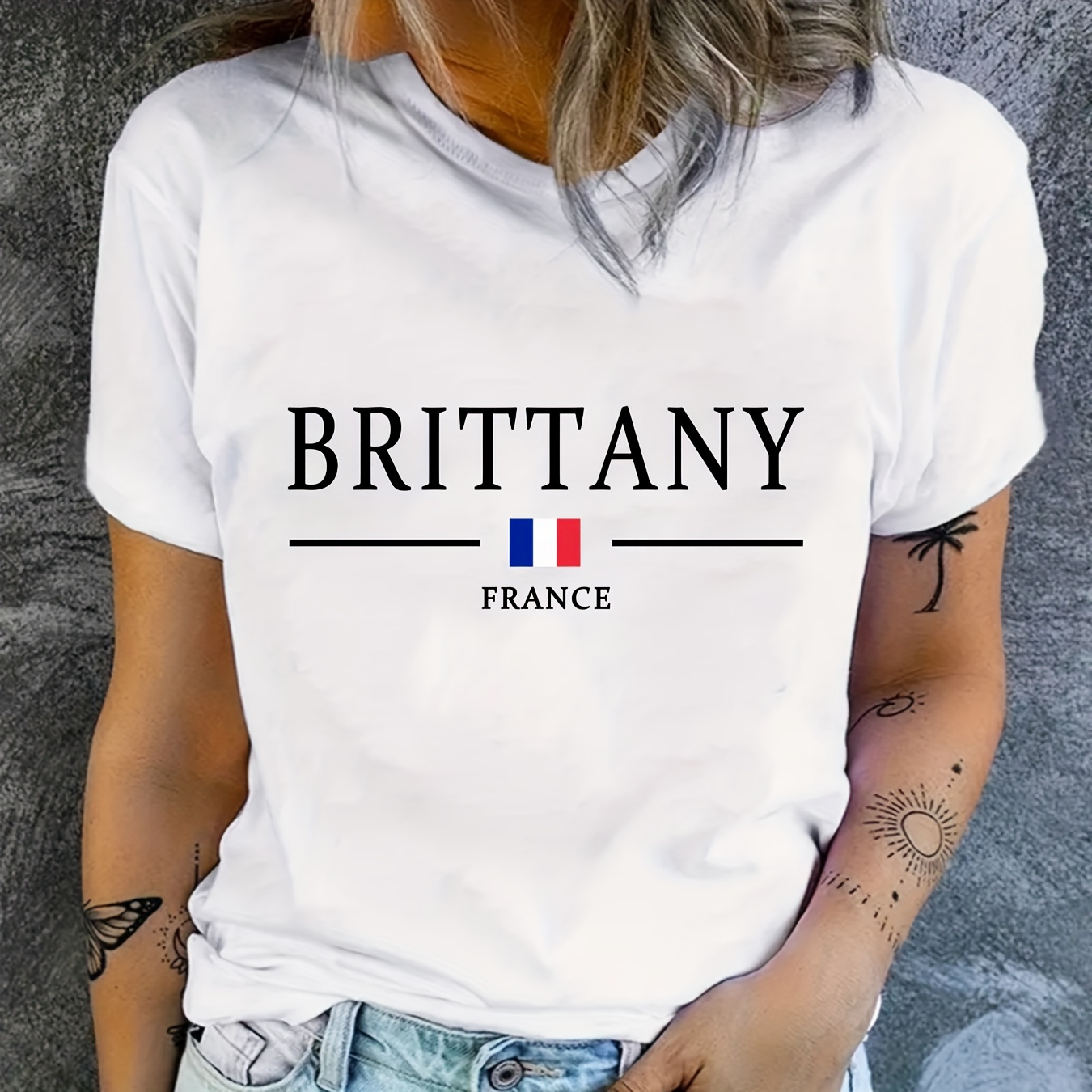 

Brittany France Iron-on Transfer Patch For Diy T-shirts, Jackets, Pants - Black Polyurethane Heat Transfer Decal (1pc)