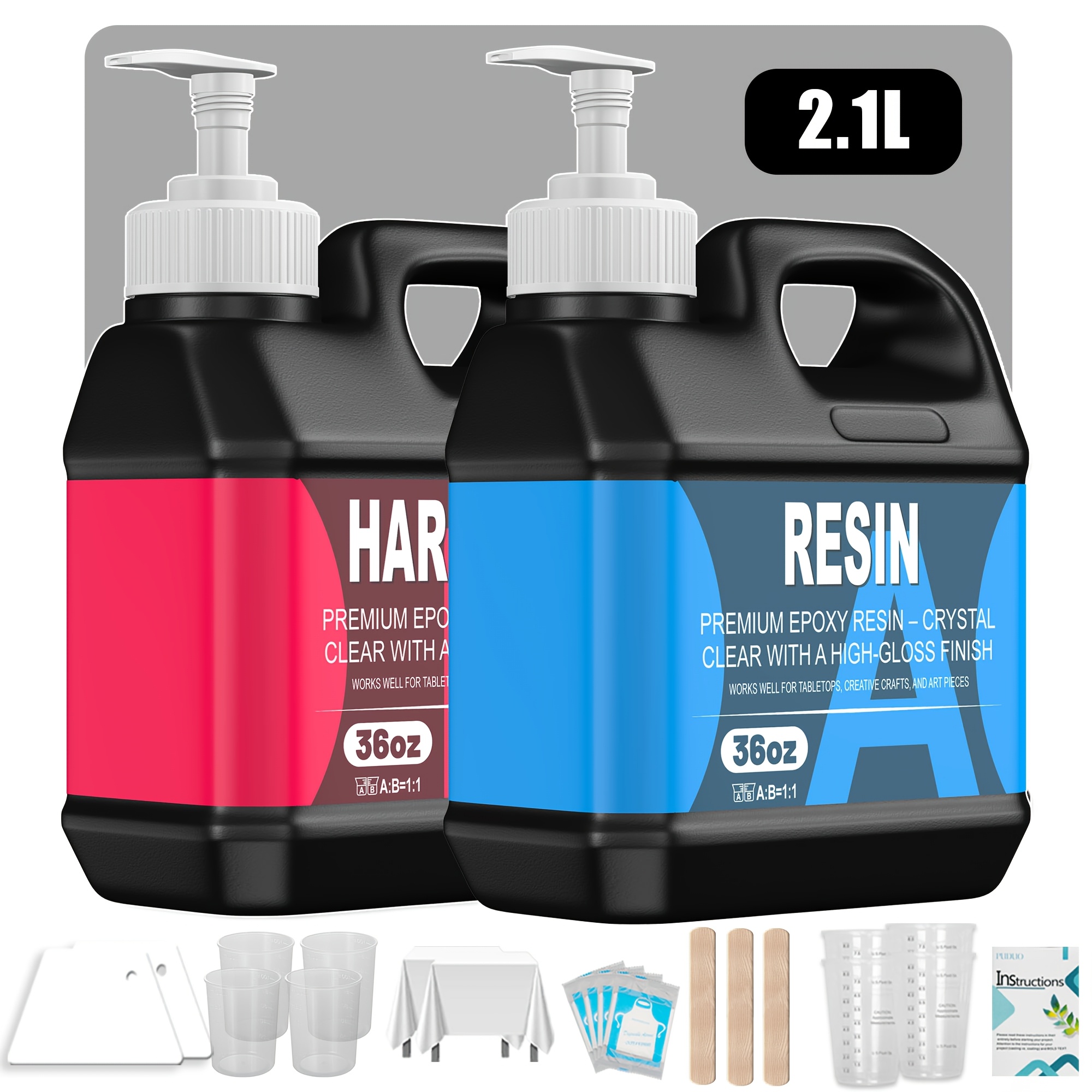 3.8L Professional Epoxy Resin Kit for Crafting