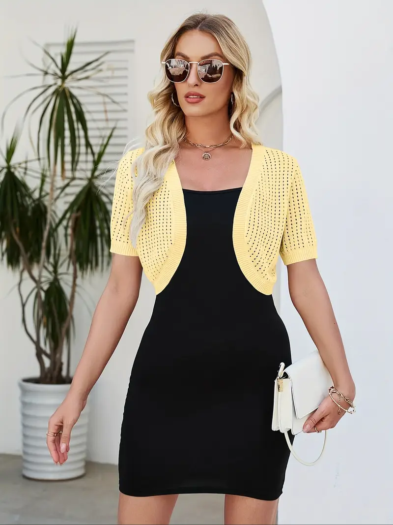 womens lightweight short sleeve knit cardigan open front - Temu womens lightweight short sleeve knit cardigan open front - Temu