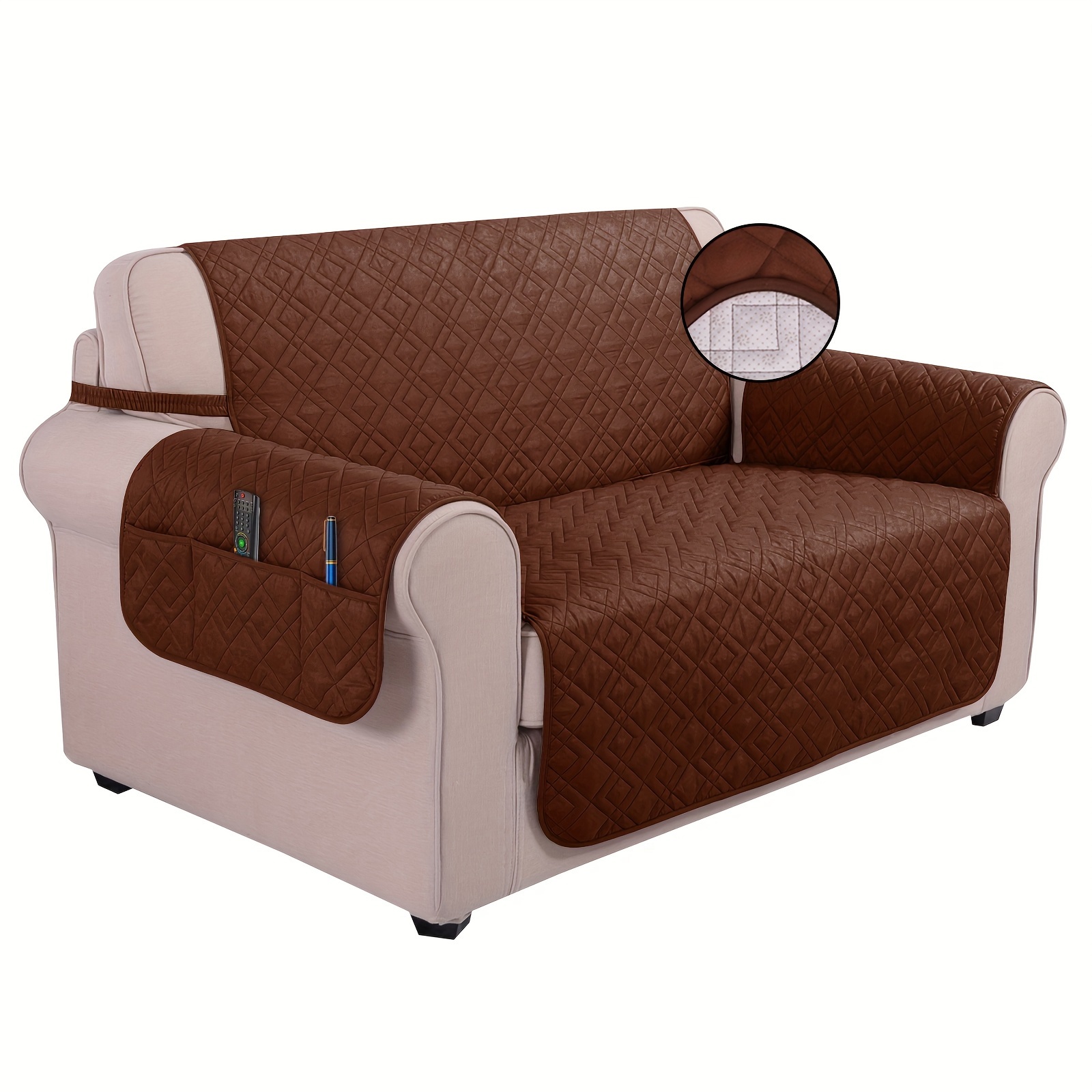 1pc sofá acolchada antideslizante bolsillos Temu Colombia