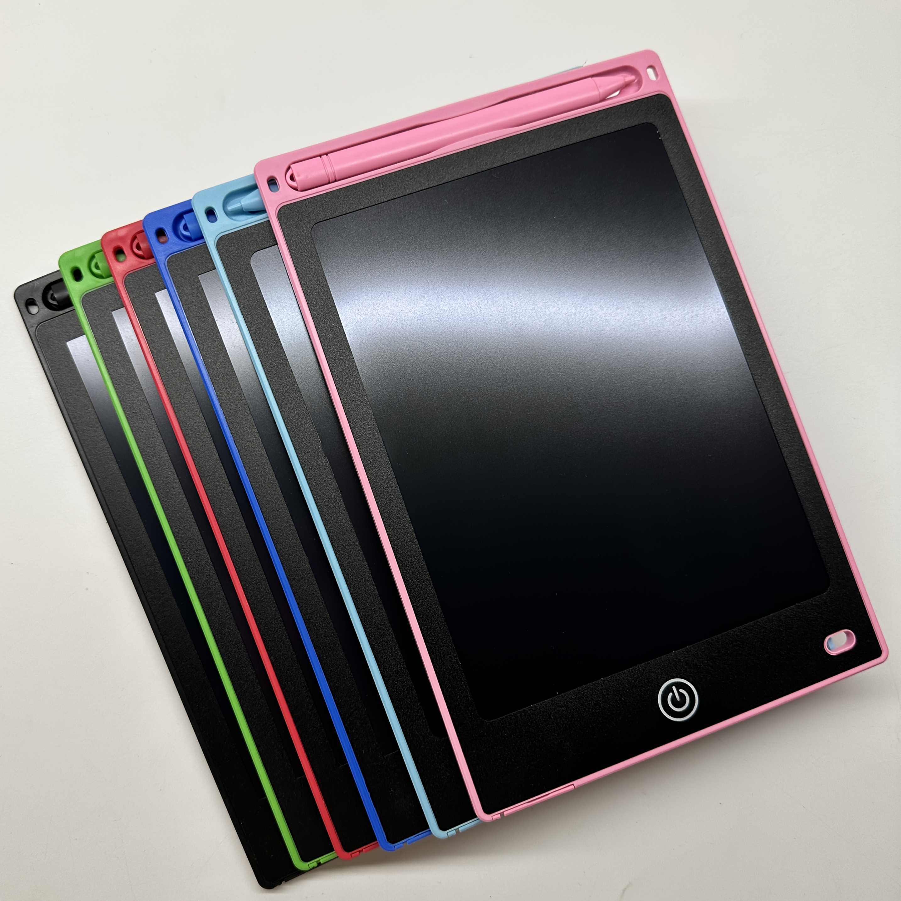 AHEAYUAN 8,5-inch Uitwisbaar Tekentablet - Herbruikbaar LCD Krijtbord & Whiteboard Geschikt voor Tieners, Klassen, Verjaardags- en Kerstcadeaus (Rood, Groen, Blauw, Zwart) - PVC - LCD Paneel