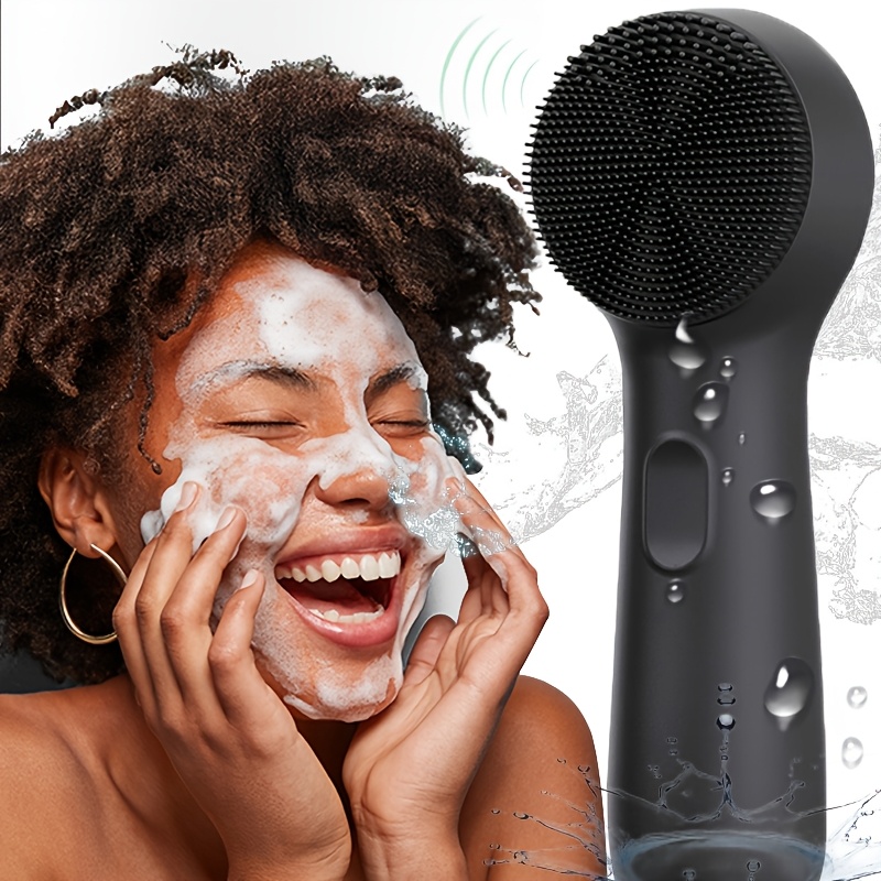 Neck and Face Massage Cleansing Stick, Facial and Neck Vibrating Massager,  USB Rechargeable Waterproof Vibrating Facial Massager