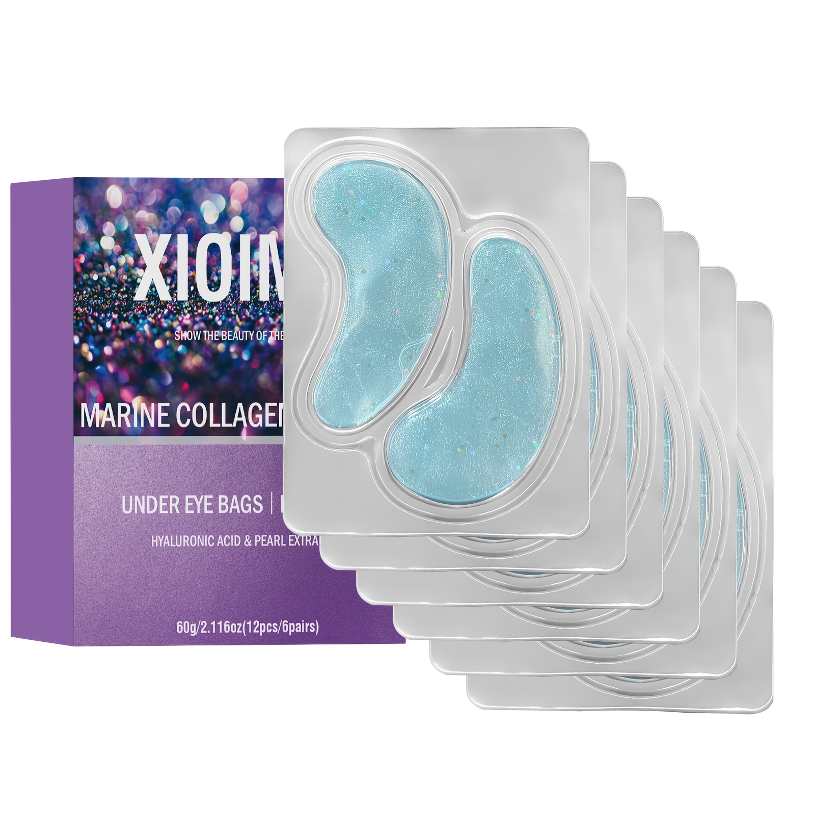 Image of 12pcs Aloe Vera Eye Masks, Tightening And Softening Delicate Skin Around , Moisturizing, The Skin Around , A , And Bidding Farewell To And Dullness. Eye Care, Eye Care