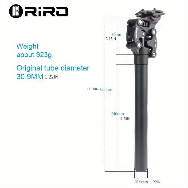 Image of Riro Suspension Seatpost Mtb Shock Absorbing Bike Tube Ultralight Aluminum Alloy Bicycle Seat Tube 27 2*350mm Bike Part