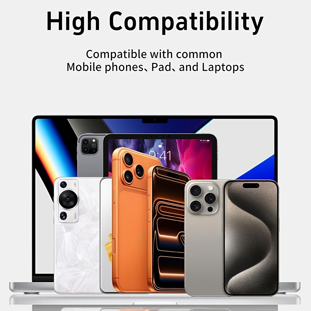 240w type c adapter fully compatible with mobile devices 360 rotating stand connector with hidden phone stand Product details 8