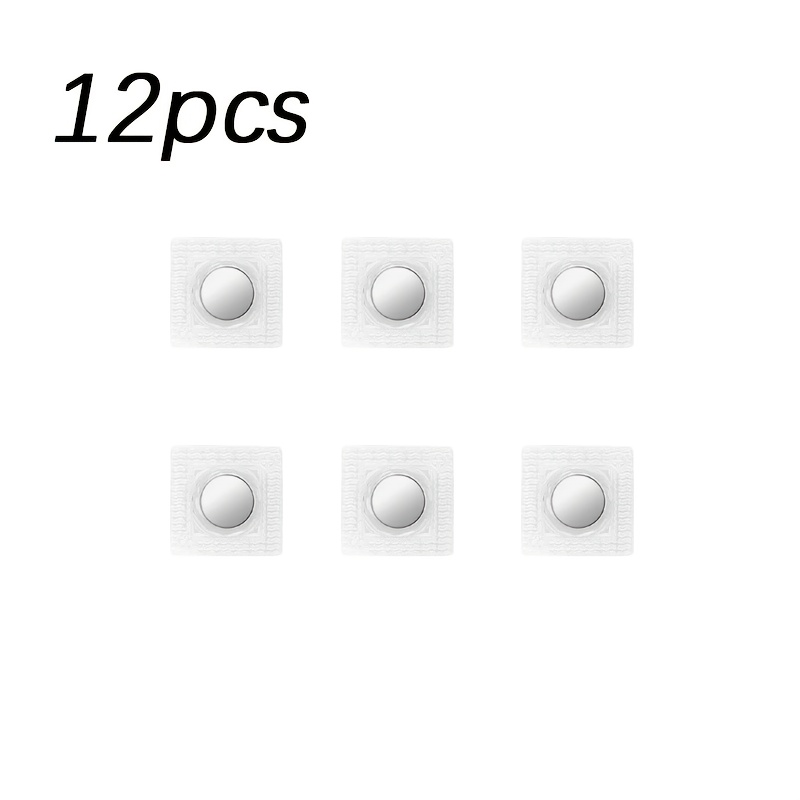 E-shop 12 Stück Magnetische Saugknöpfe, Versteckte Magnetische Metallknöpfe, Zubehör mit Starkem Klebe-Magnetknopf, Langlebiges Unsichtbares