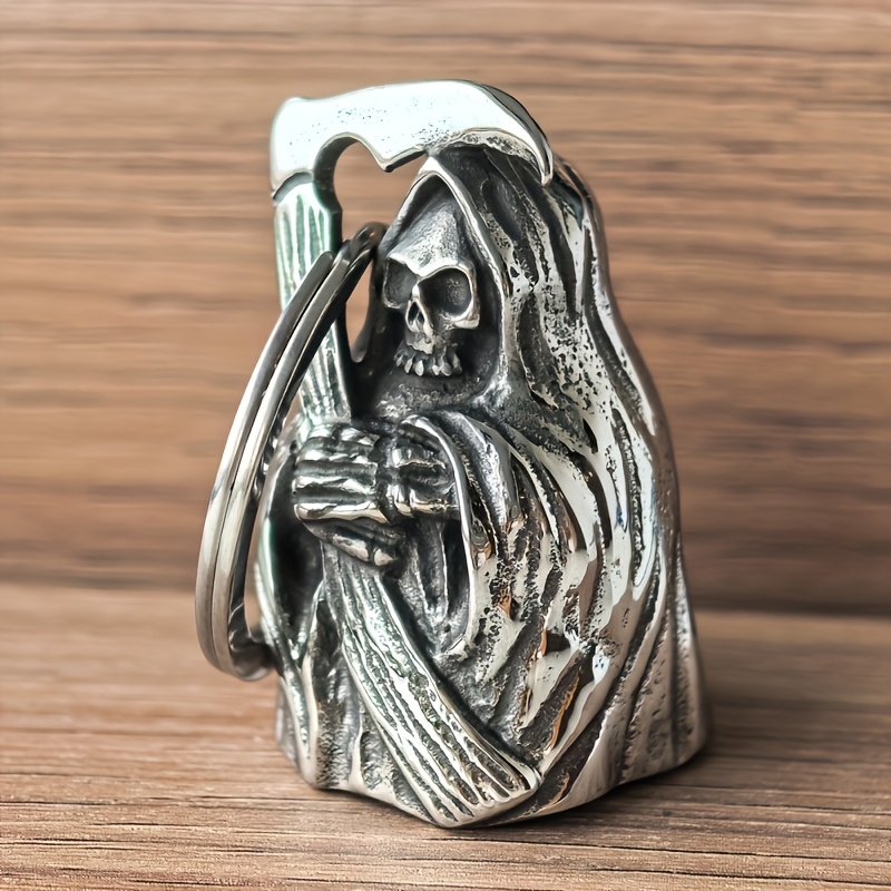 TEMU Portachiavi con a forma di e aratore della Morte, per moto/bicicletta, a e , portachiavi per moto, per moto, spirituale, accessori per moto, per