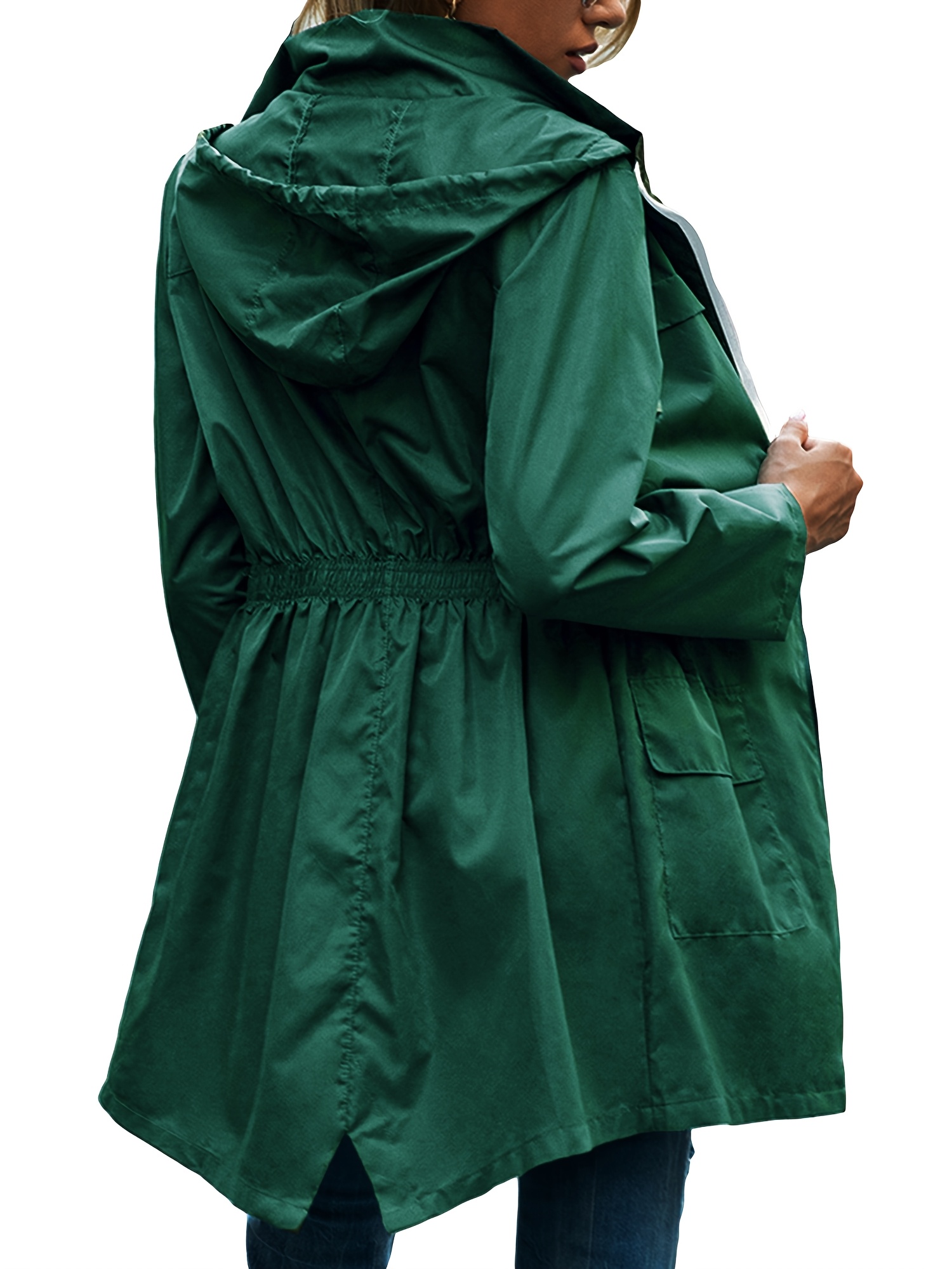 chubasquero mujer capucha impermeable larga Temu Argentina