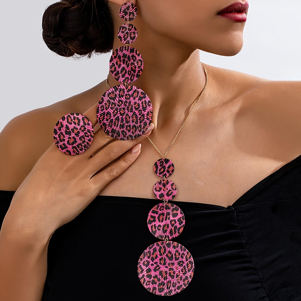 

1 Set Pendant Necklace, , And Set - Iron Steel Ear - For , Parties, Banquets, And - - All Compatible