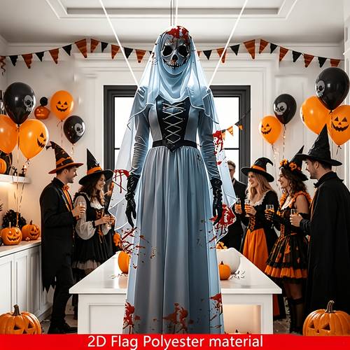 2d halloween skræmmende brud hængende dekoration, til halloween fest dekoration, spøgelseshus dekoration