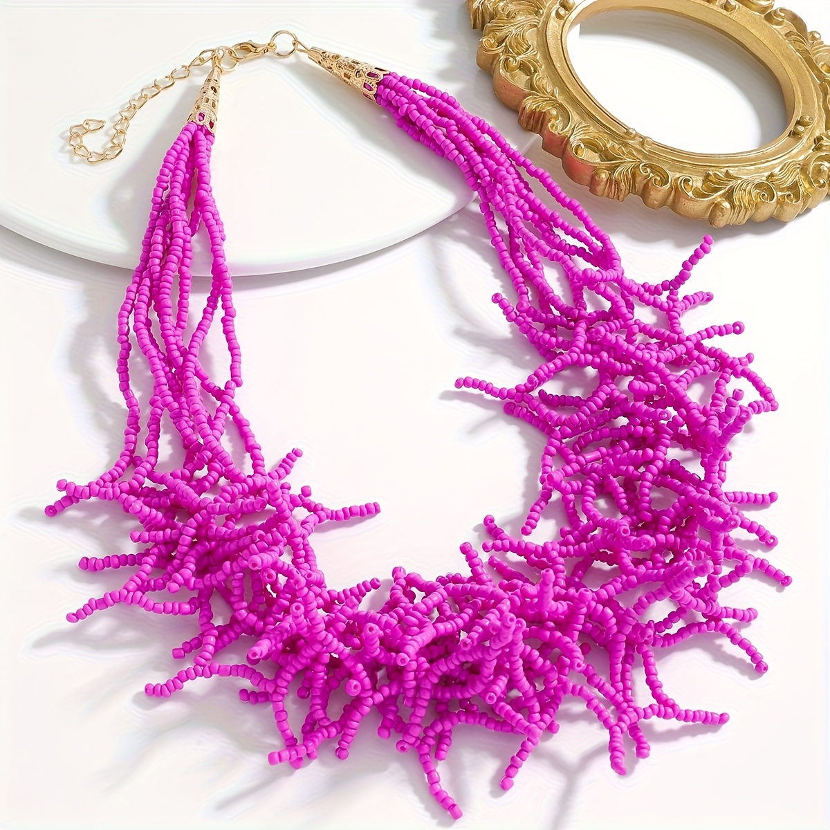 Bohemian Handmade Irregular Design Chain Necklace