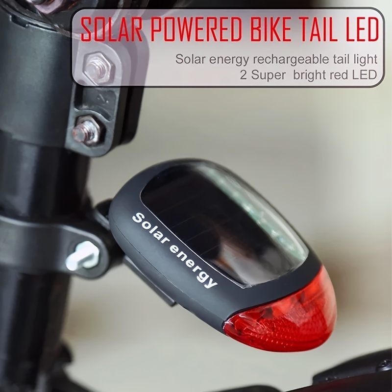 

Outdoor Cycling Bicycle Lamp, Rear Bike Light, Solar Led Taillight, Waterproof Mtb Rear Lamp For Bicycle