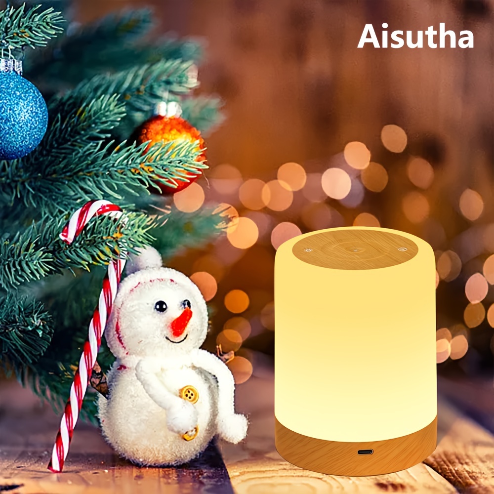 

Aisutha Grain Led Night Light - Touch Dimming With Rgb Colors & 4 , Usb Rechargeable, Auto-off Timer, Ideal For Bedroom & Living Room Decor, Perfect Christmas & New Year Gift