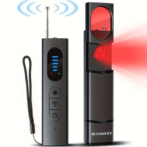 hidden camera detectors anti rf scanner bug detectors portable camera detectors gps listening devices finder wireless rechargeable multi functional security detector for travel hotel car bathroom indoor home office