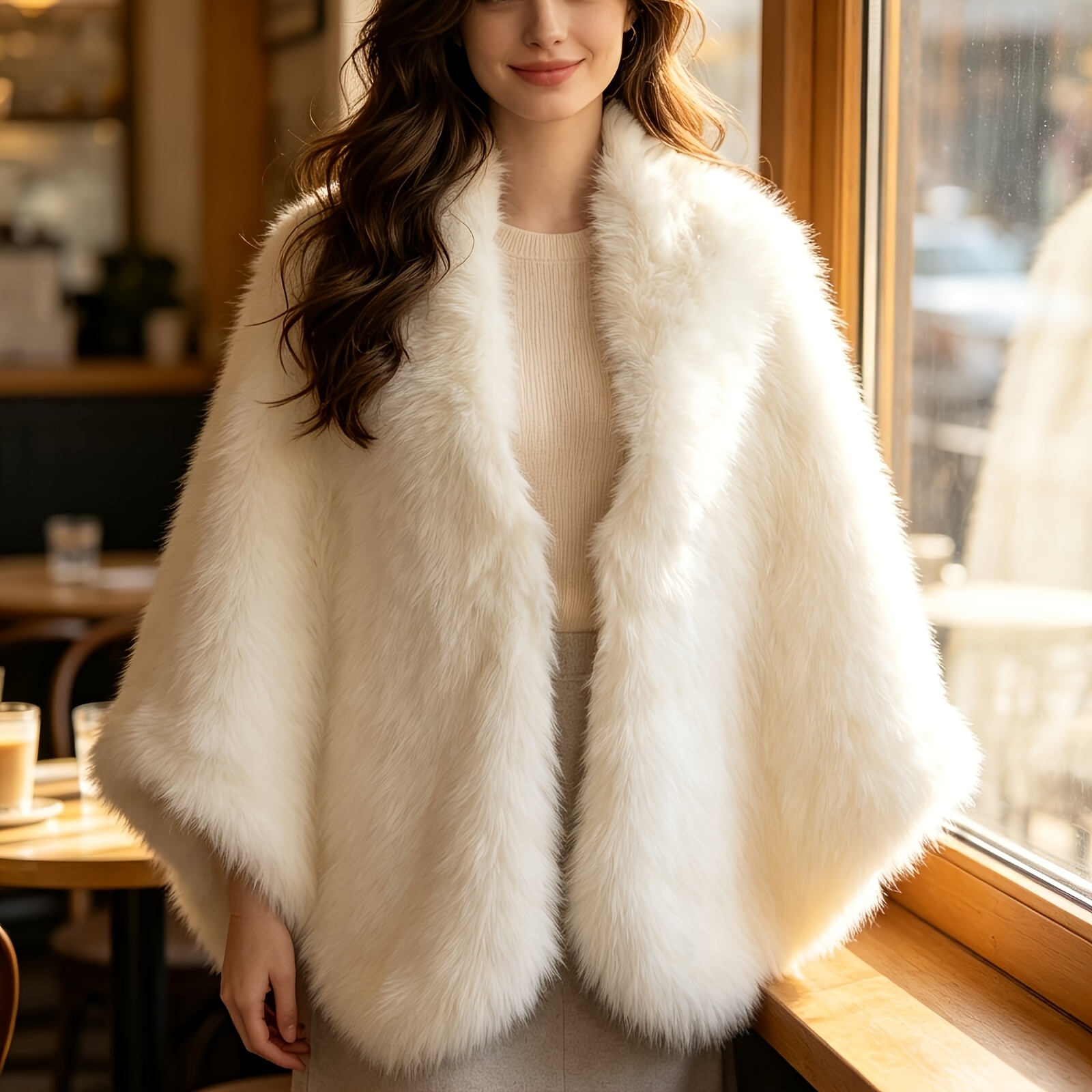 TEMU 1 châle patchwork élégant - , chaud, coupe-vent, idéal pour , les fêtes et les événements d'hiver