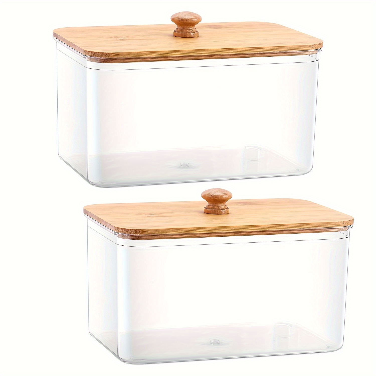 TEMU Acrylic Dryer Sheet Holder Container For Laundry Room Dryer Sheet Dispenser Laundry Room Organization Jars With Lid For Powder, Dryer Balls, Pods,scent Boosters, Laundry Room Storage, Canisters
