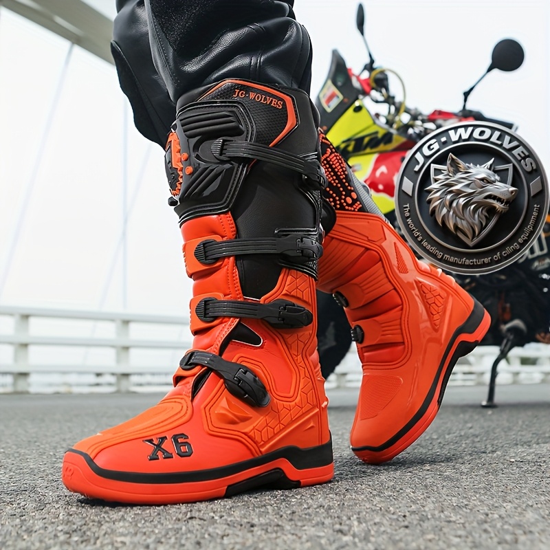 jg wolves x6 new high top motorcycle shoes warm windproof - Temu