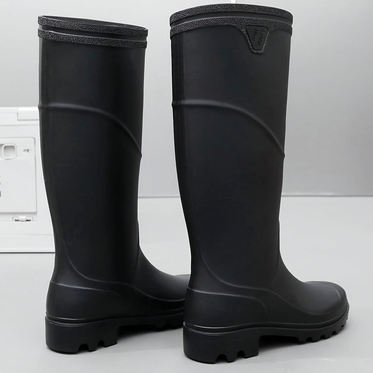 high top rain boots men s wear resistant waterproof non slip