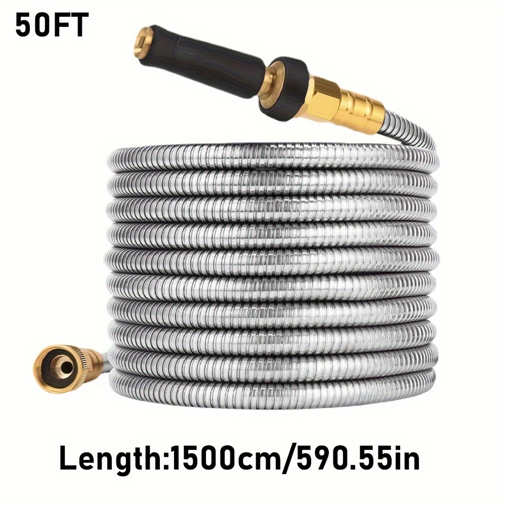 Durable Flexible Stainless Steel Water Hose Expandable Metal