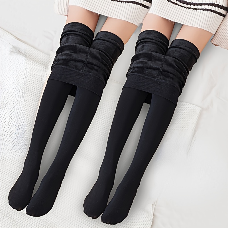 Of Oversized Warm And Versatile Autumn Winter Tights, Thick Stockings, Velvet And Velvet Heat, Wearable Outside With Versatile Thick Black Warm Leggings