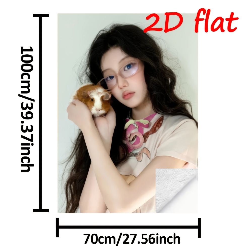 TEMU 2d I-illits W-wonhees L-lee Wonhees 1pc Printed Flannel Blanket, Suitable For , Soft And Comfortable, Perfect For Sofas, Beds, And Office . A