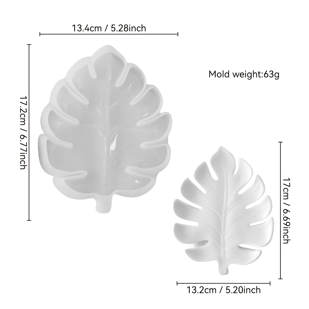 TEMU JDH SILICONE Bladschaal Mal in Natuurlijke Stijl, voor Handgemaakte DIY Makers / Huisdecorateurs, Gebruikt voor het Maken van Opbergschalen /