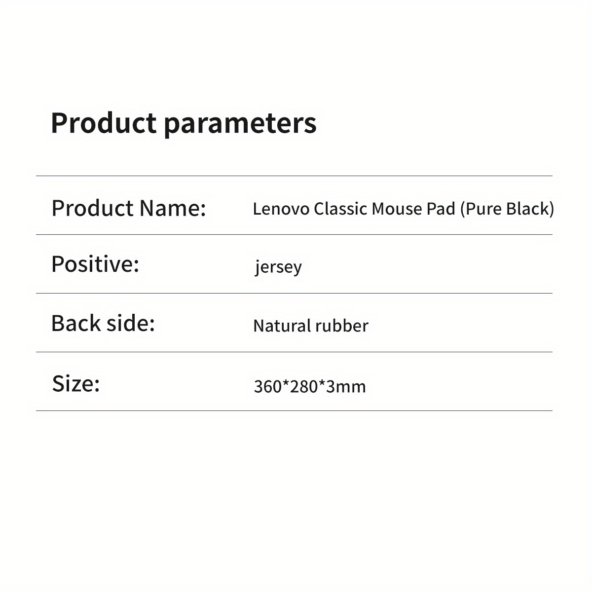 Lenovo Classic Non-Slip Gaming and Office Mouse Pad - Large Desk Mat with Anti-Slip Base, Precision Tracking, Easy-Clean Surface for PC, Laptop, Computer - Compatible with Lenovo Computers, Large Mousepad for Desk, Sleek Design