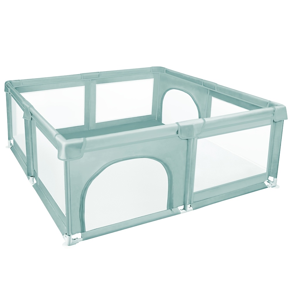 TEMU Recinto di portatile per piccoli animali domestici, sia per interni che per esterni, misura 120X120X66 cm, verde