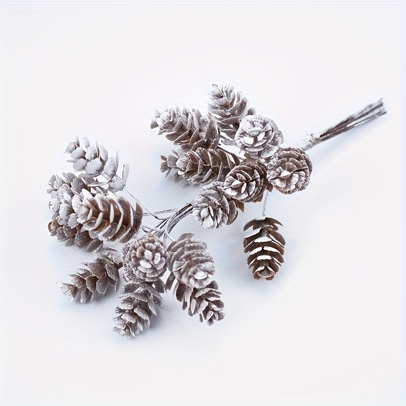 TEMU 20pcs Lifelike Artificial Pine Cones - Perfect For Diy Wreaths, Wedding & Home Decor | Spring/summer Season