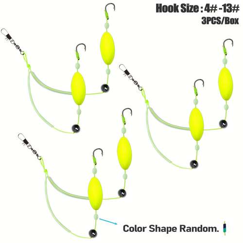 Snap Lead Rigs Fishing Snap Swivels Easy Catch 12-Pack Fishing Rigs - 90LB Test ...