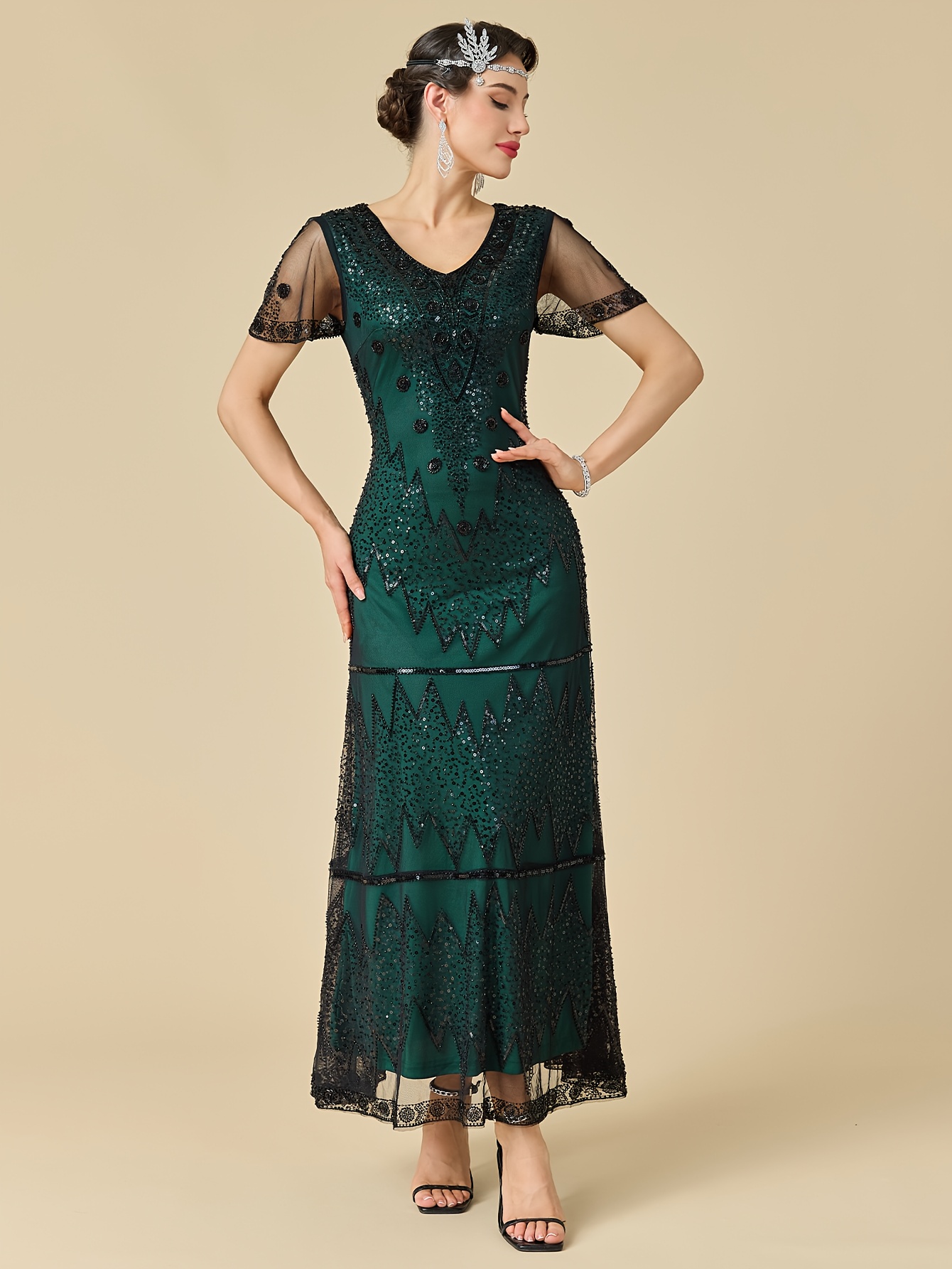 green emerald velvet dress Amazon.com: MRYUWB 70s Women Disco Dress Hippie Costumes Necklace Earrings  Glasses, 60s 70s Birthday Outfits, 1970s Clothing Prom Dresses (Sparkle  MultiColor, Small) : Clothing, Shoes & Jewelry
