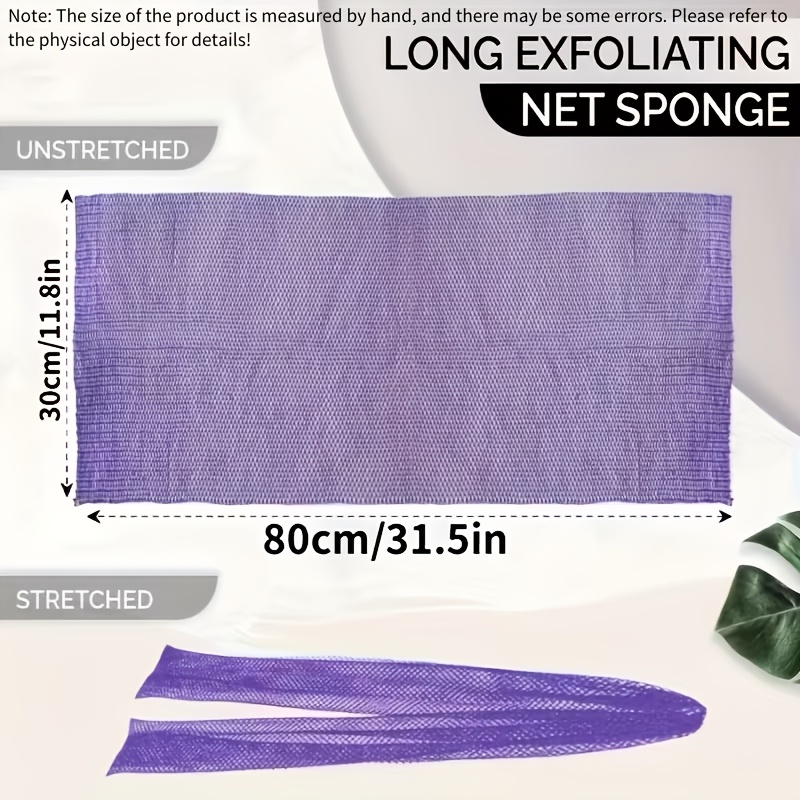 5pcs Colorful African Exfoliating Net Body Scrubber Set