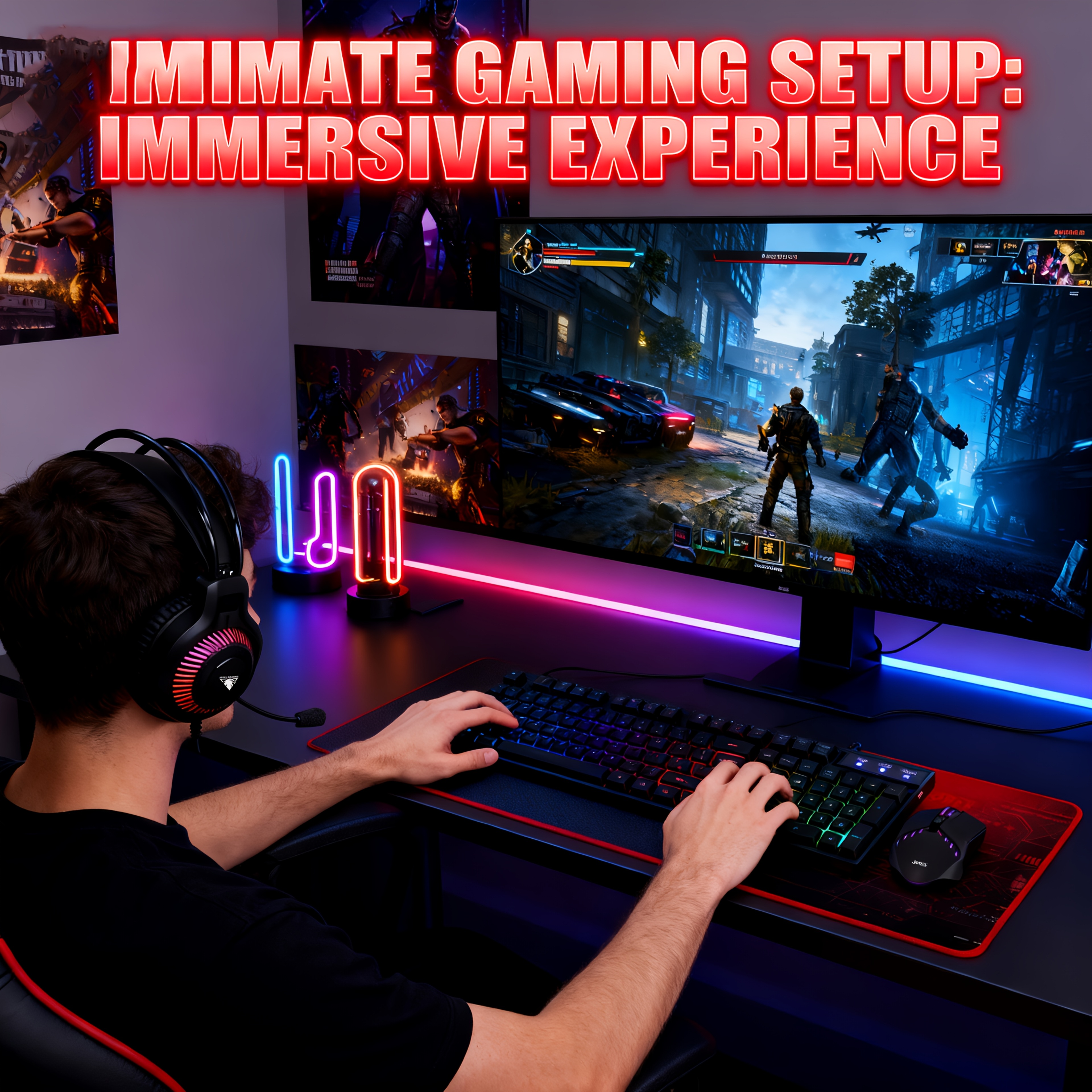 1 Set Of Four In One Wired Gaming Mechanical Keyboard Set, Keyboard+Headphones+Mouse+Mouse Pad, Designed for Elite Players, One Box for Complete Game Configuration, Perfect Gift for Birthdays/Halloween/Christmas