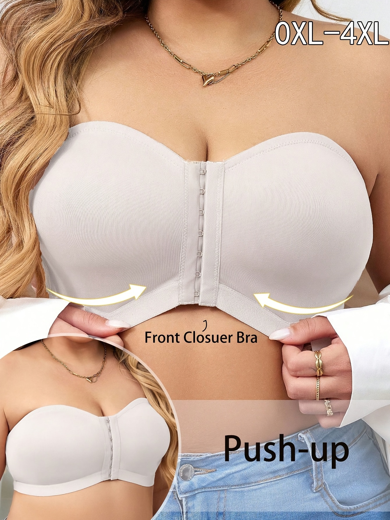 plus size wireless bralette tank top