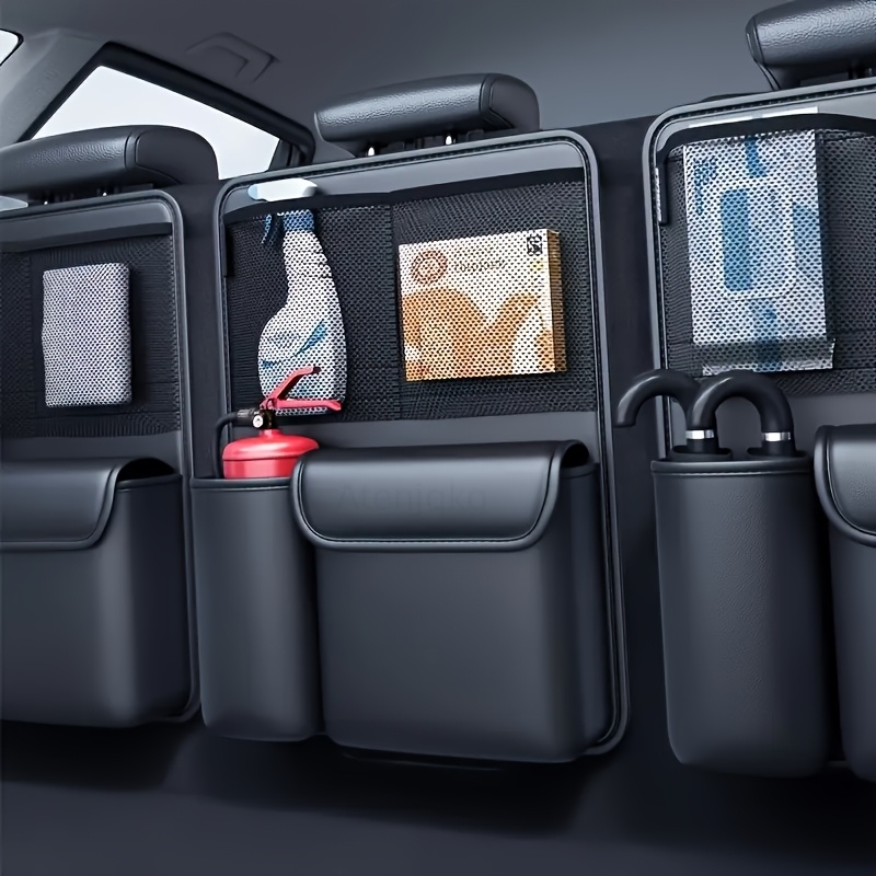 ATENJQKG Car Trunk Organizer with Multi-Compartment Storage