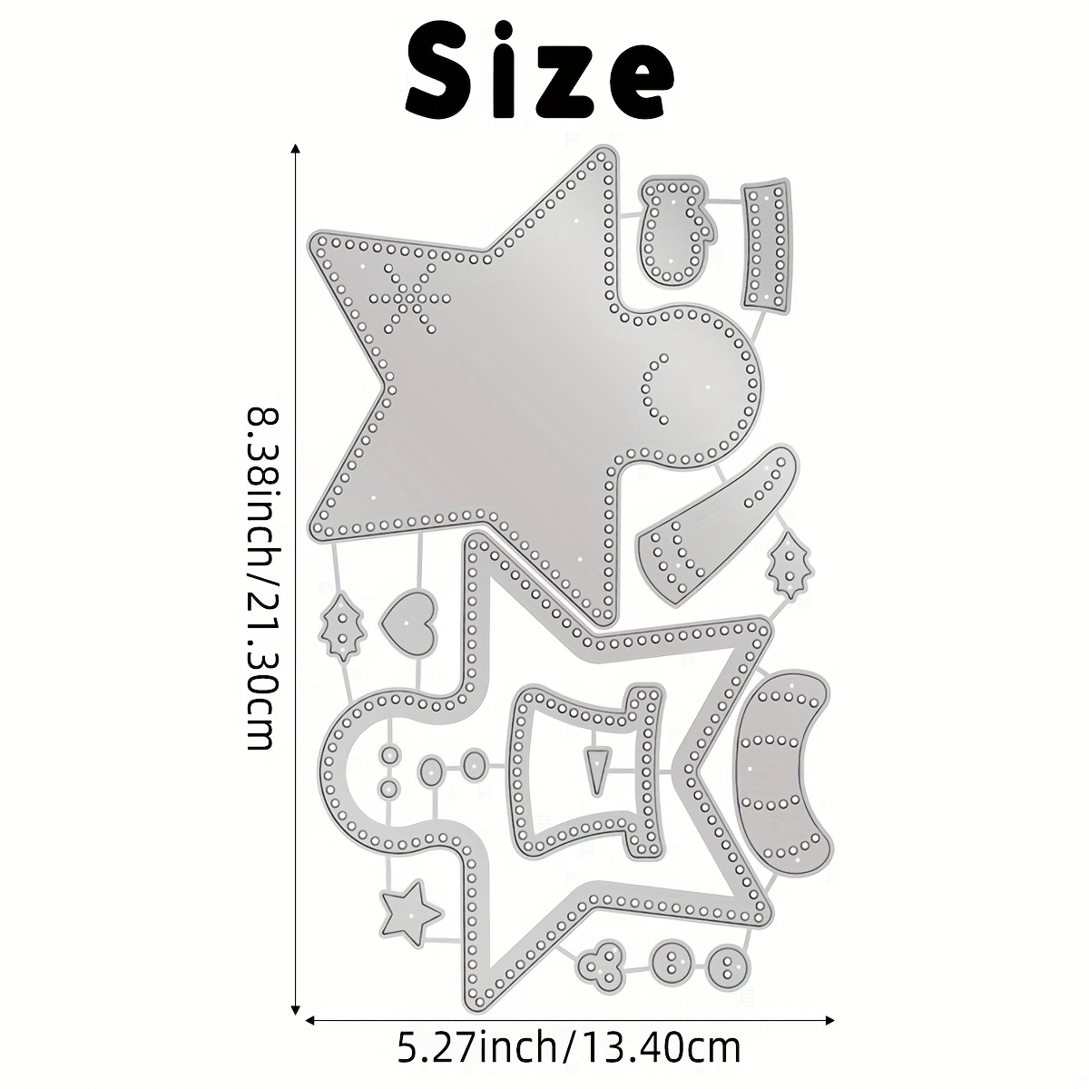 TEMU Outils de Découpe Métallique de Neige d'Hiver - DIY Scrapbooking et Décorations de Fêtes Faites Main, Adaptés aux Cartes de Vœux, Albums Photos