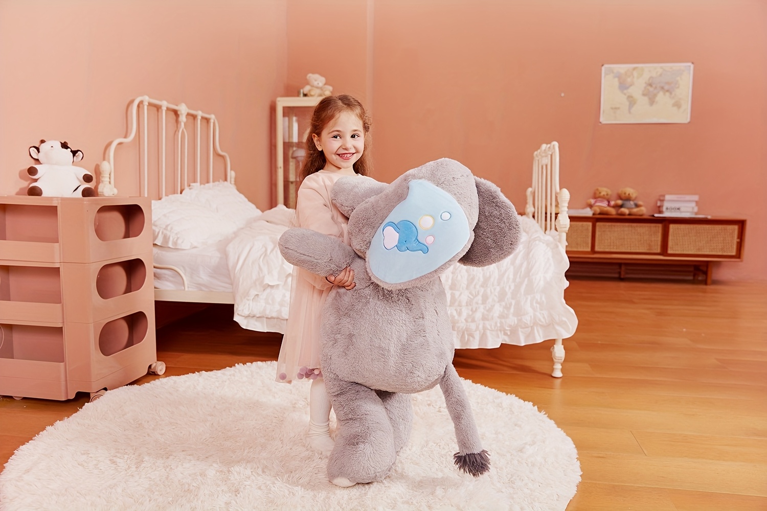   giant elephant stuffed animal plush toy large 30 cute   toys huge big size plushie gifts for kids details 4