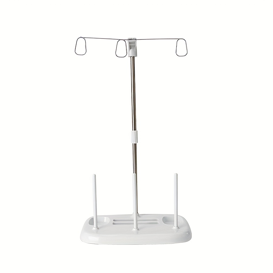 TEMU 1pc Thread Rack, Household Sewing Machine Thread Organizer – Holds 3 Rolls Of Sewing Thread, Essential Sewing Machine Accessory