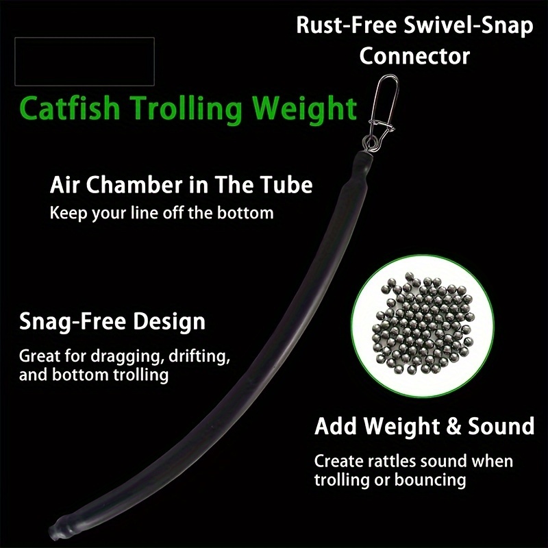 5 Snag Free 10 OZ Sinker Weights Fishing Tackle Pencil Bottom Bouncer