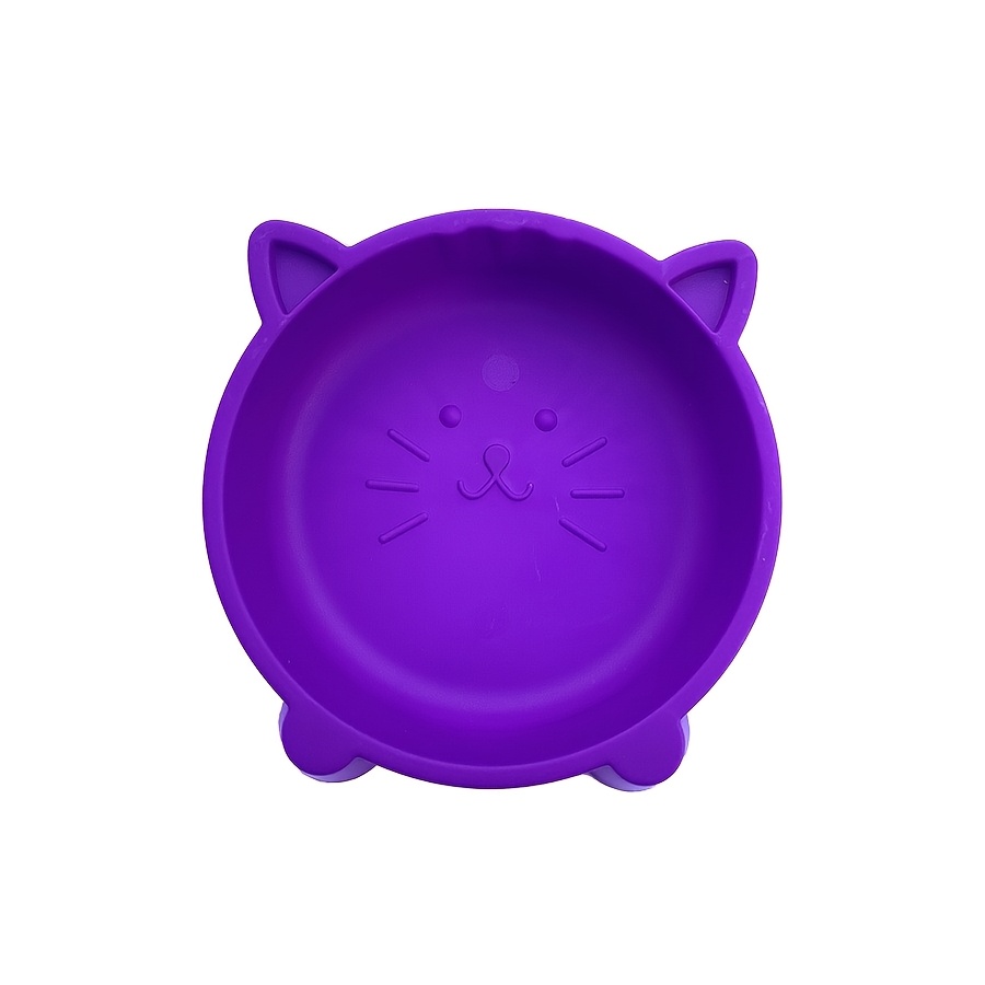 6pcs Colorful Cat Bowls - Durable Plastic, Easy-to-Clean Small Pet Food & Water Dishes with Playful Cat Face Design - Perfect for Indoor/Outdoor Cats & Puppy Birthday Parties, Assorted Color